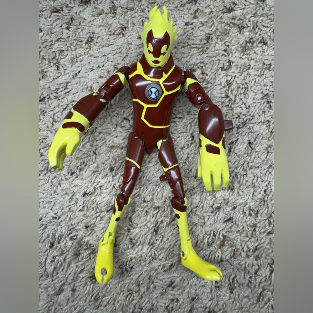 Ben 10 Heatblast Light up Red Torch Bandai Action Figure Rare 2006